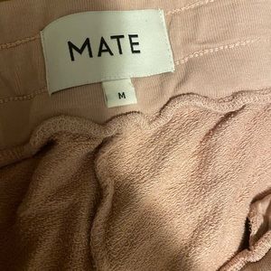 Mate the label rose organic terry joggers
